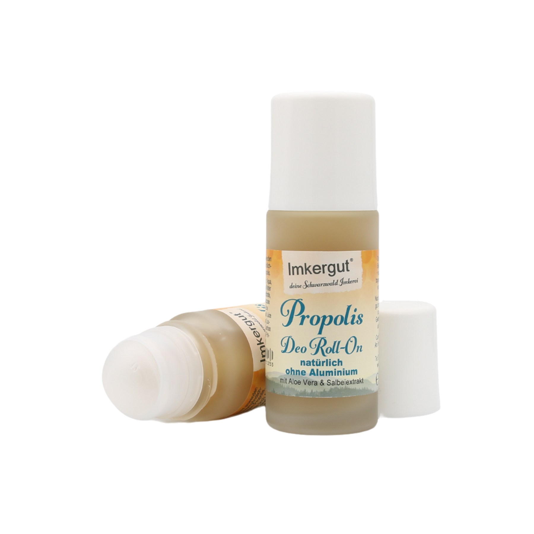 Propolis Deo Roll on stehend und liegend ohne Deckel